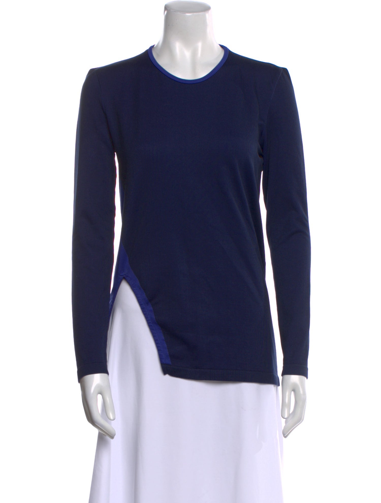Tory Sport Crew Neck Long Sleeve Top