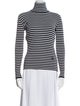 Tory Sport Striped Turtleneck Top