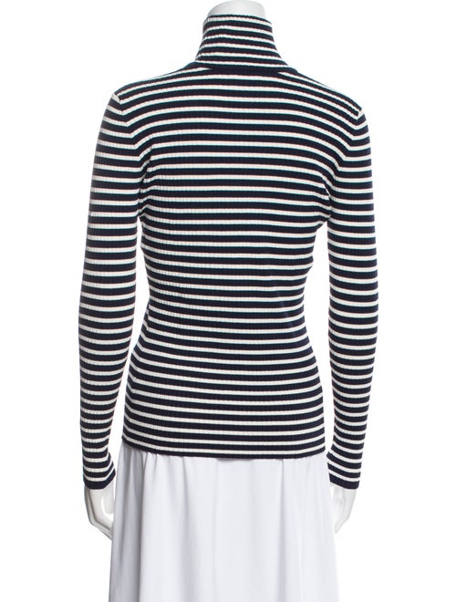 Tory Sport Striped Turtleneck Top