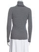 Tory Sport Striped Turtleneck Top