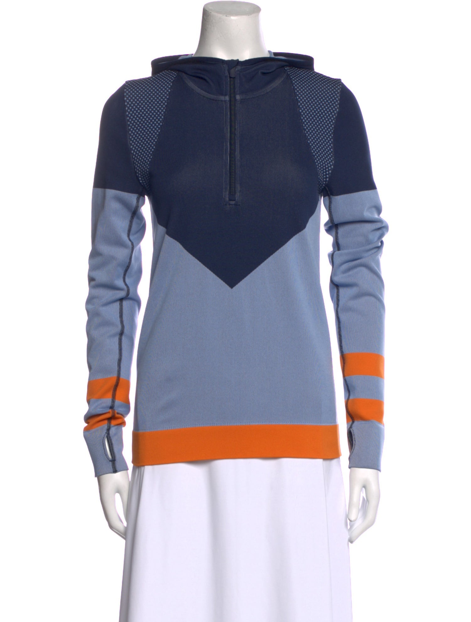 Tory Sport Colorblock Pattern Scoop Neck Sweatshirt
