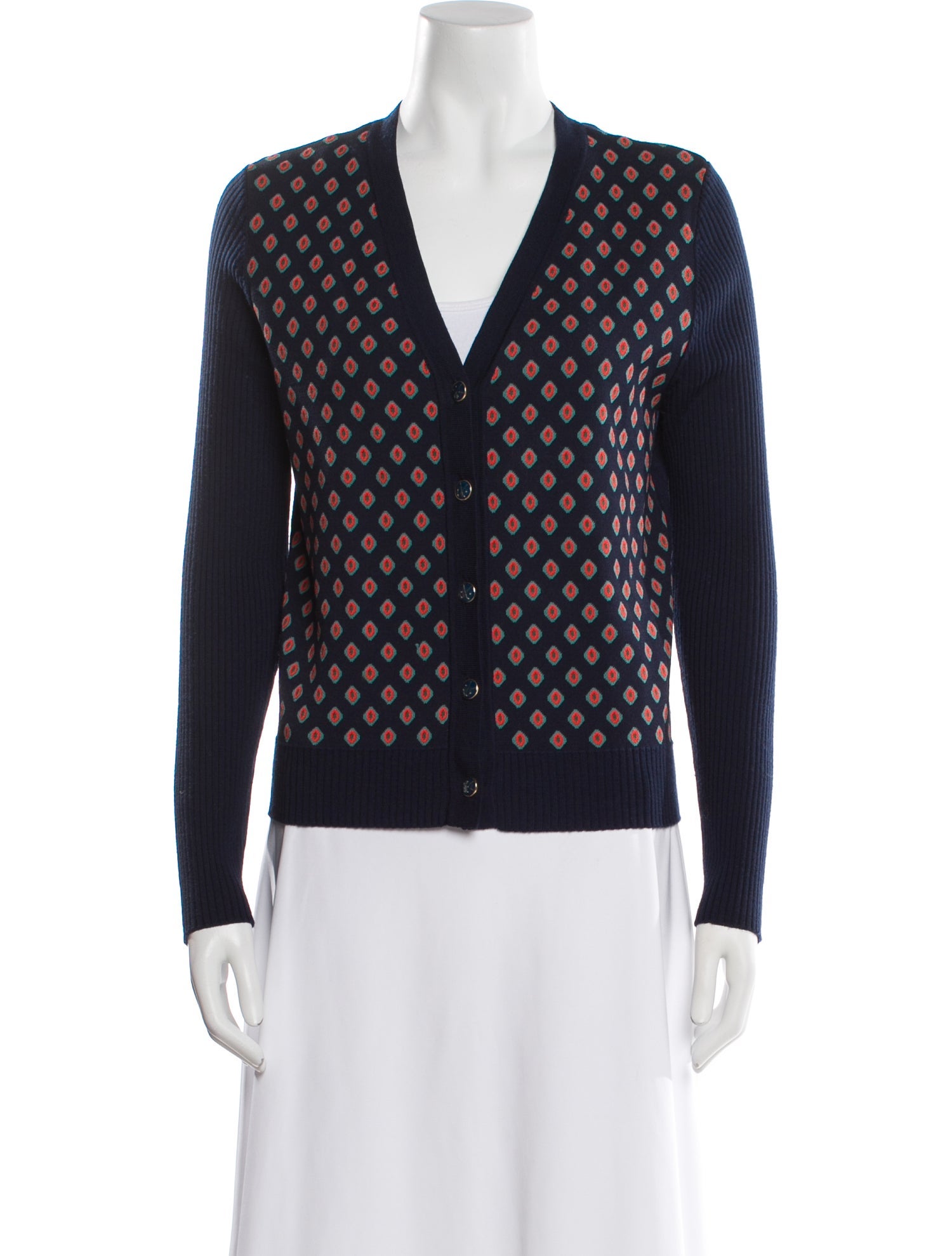 Tory Sport Wool Printed Sweater