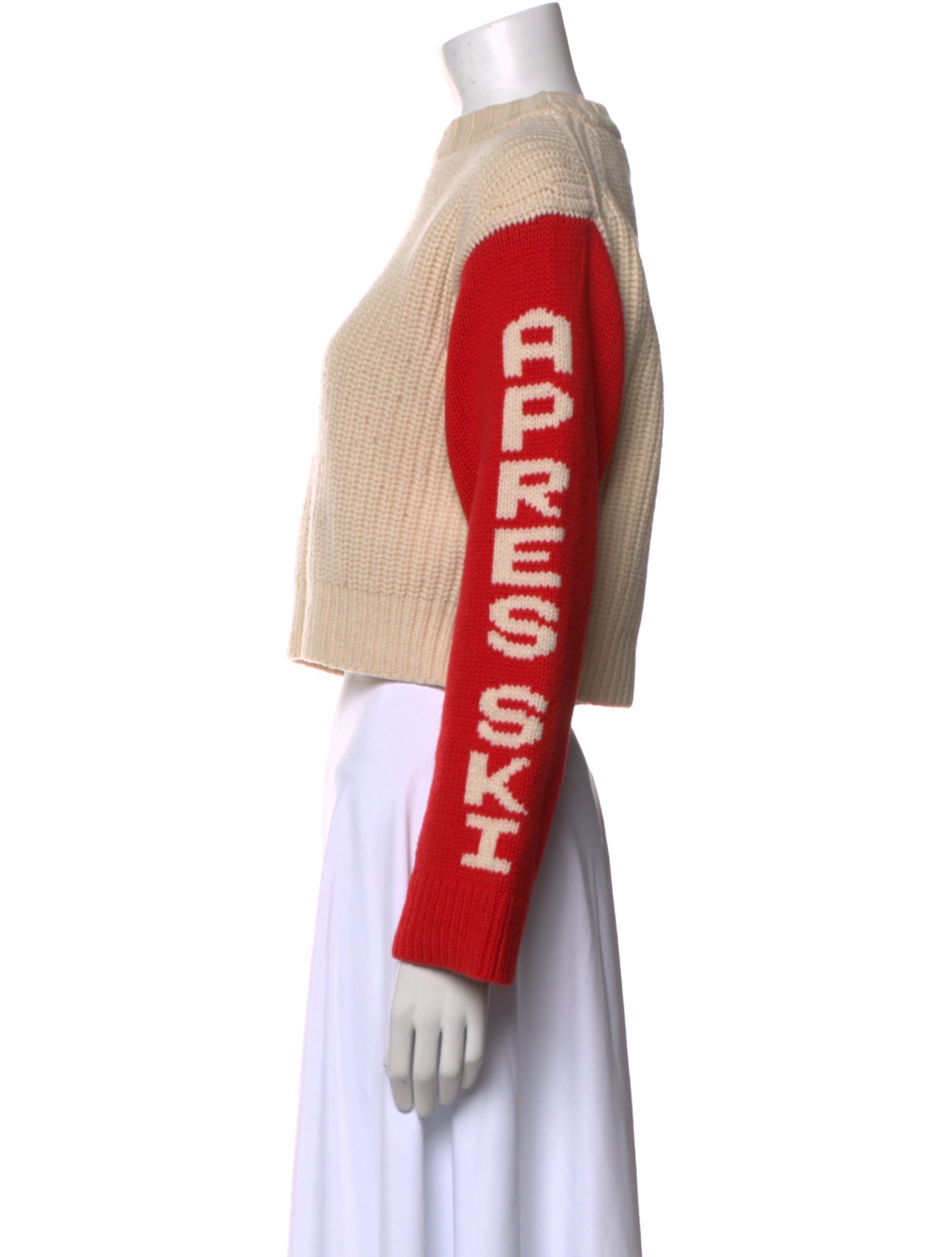 Tory Sport Merino Wool Colorblock Pattern Sweater