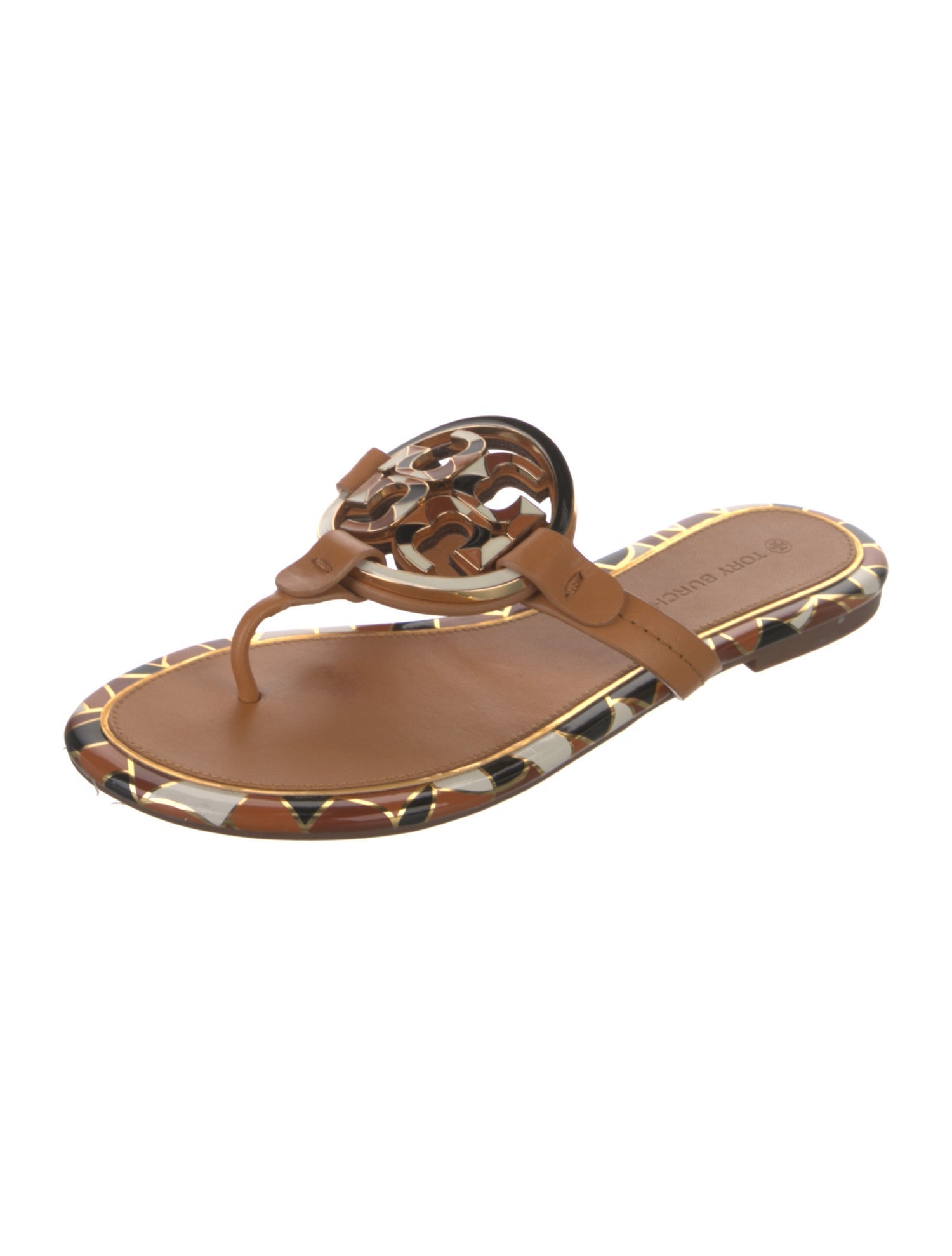 Tory Sport Leather Slides