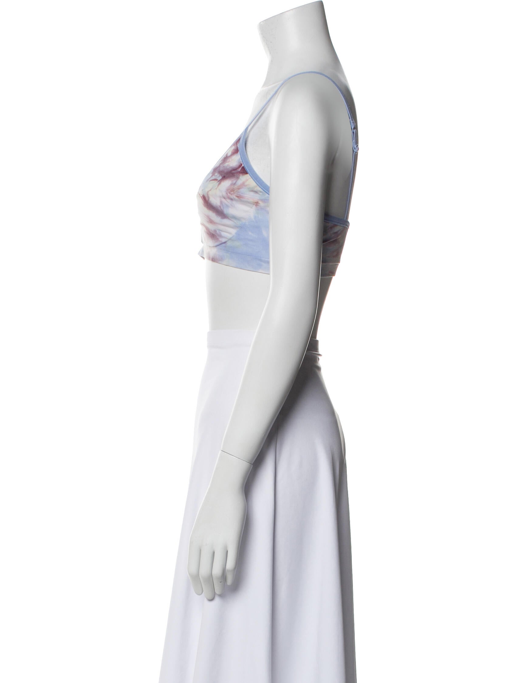 Tory Sport Printed V-Neck Crop Top