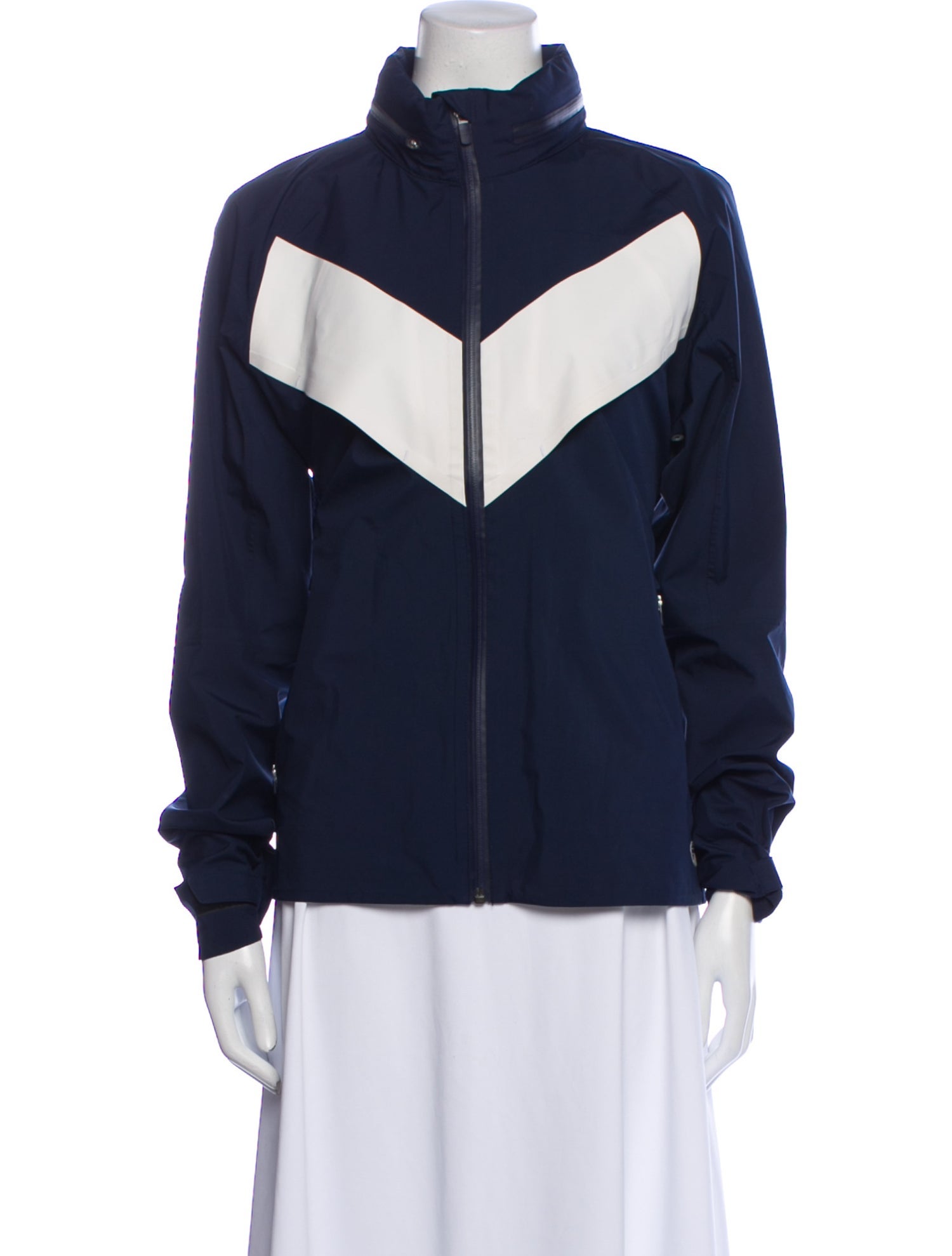 Tory Sport Striped Bomber Jacket