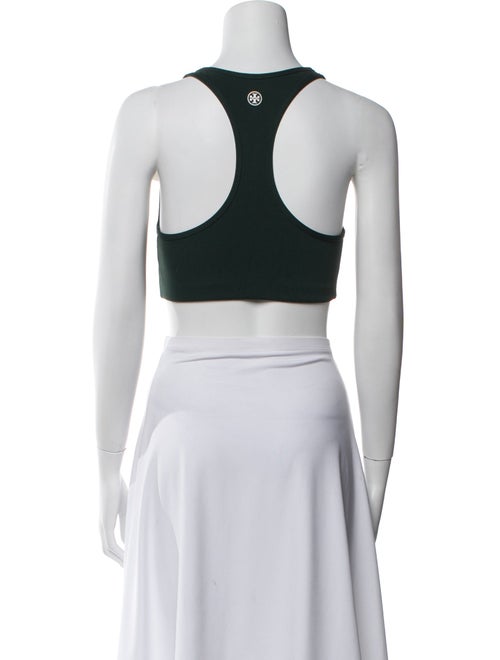 Tory Sport Scoop Neck Sleeveless Crop Top