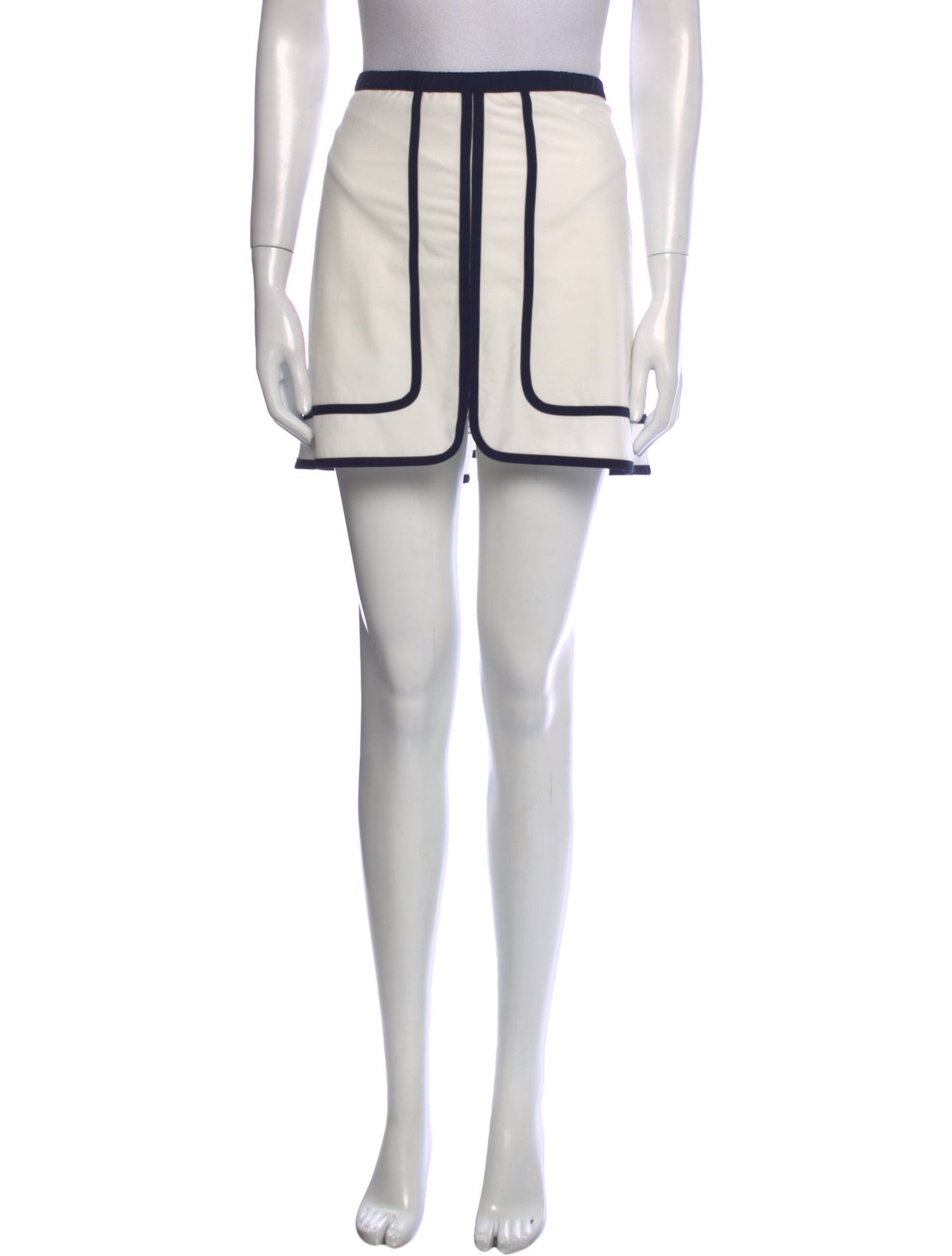 Tory Sport Striped Mini Skirt