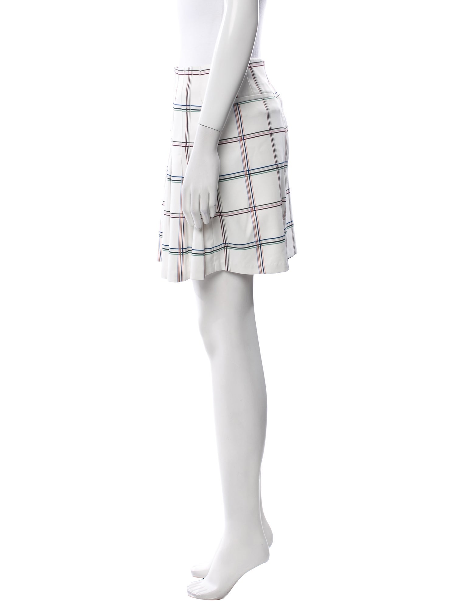 Tory Sport Plaid Print Mini Skirt