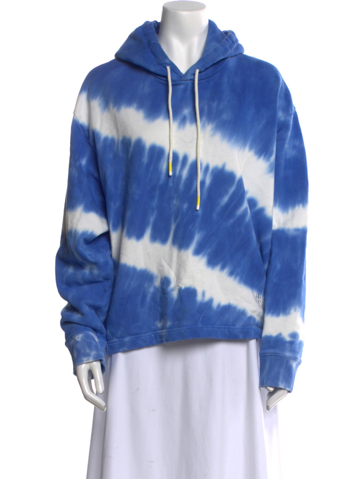 Tory Sport Tie-Dye Print V-Neck Sweatshirt