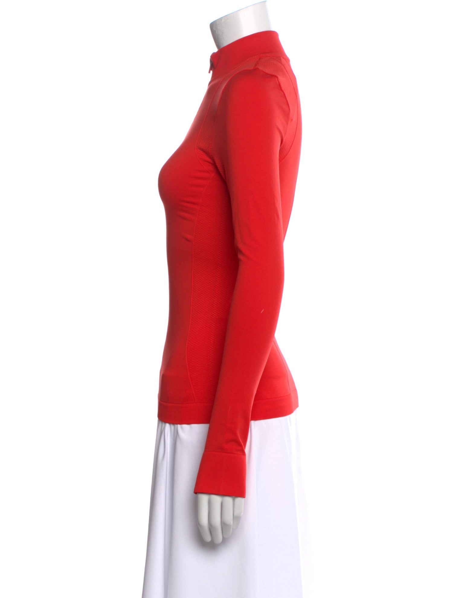 Tory Sport Mock Neck Long Sleeve Top