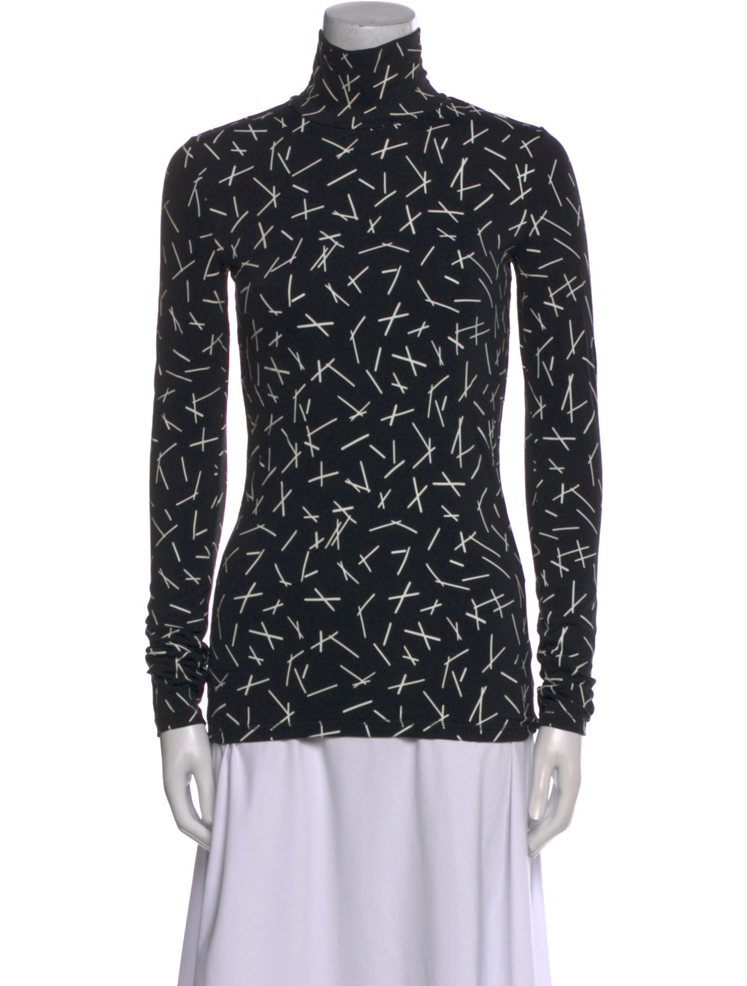Tory Sport Printed Turtleneck Top