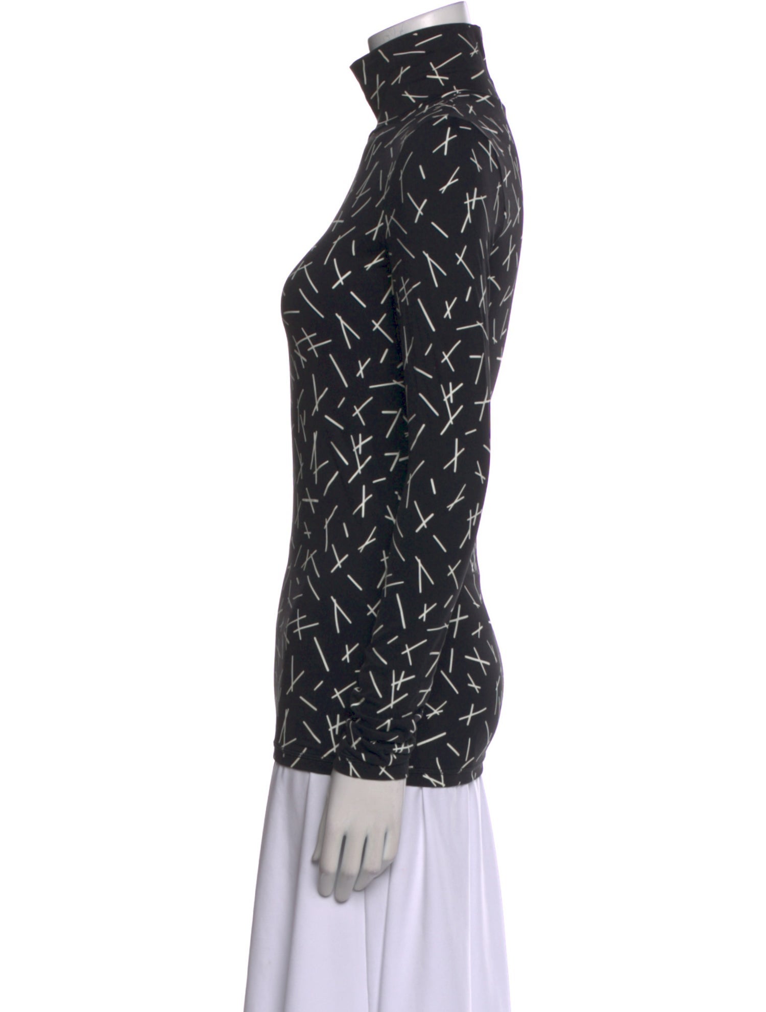 Tory Sport Printed Turtleneck Top