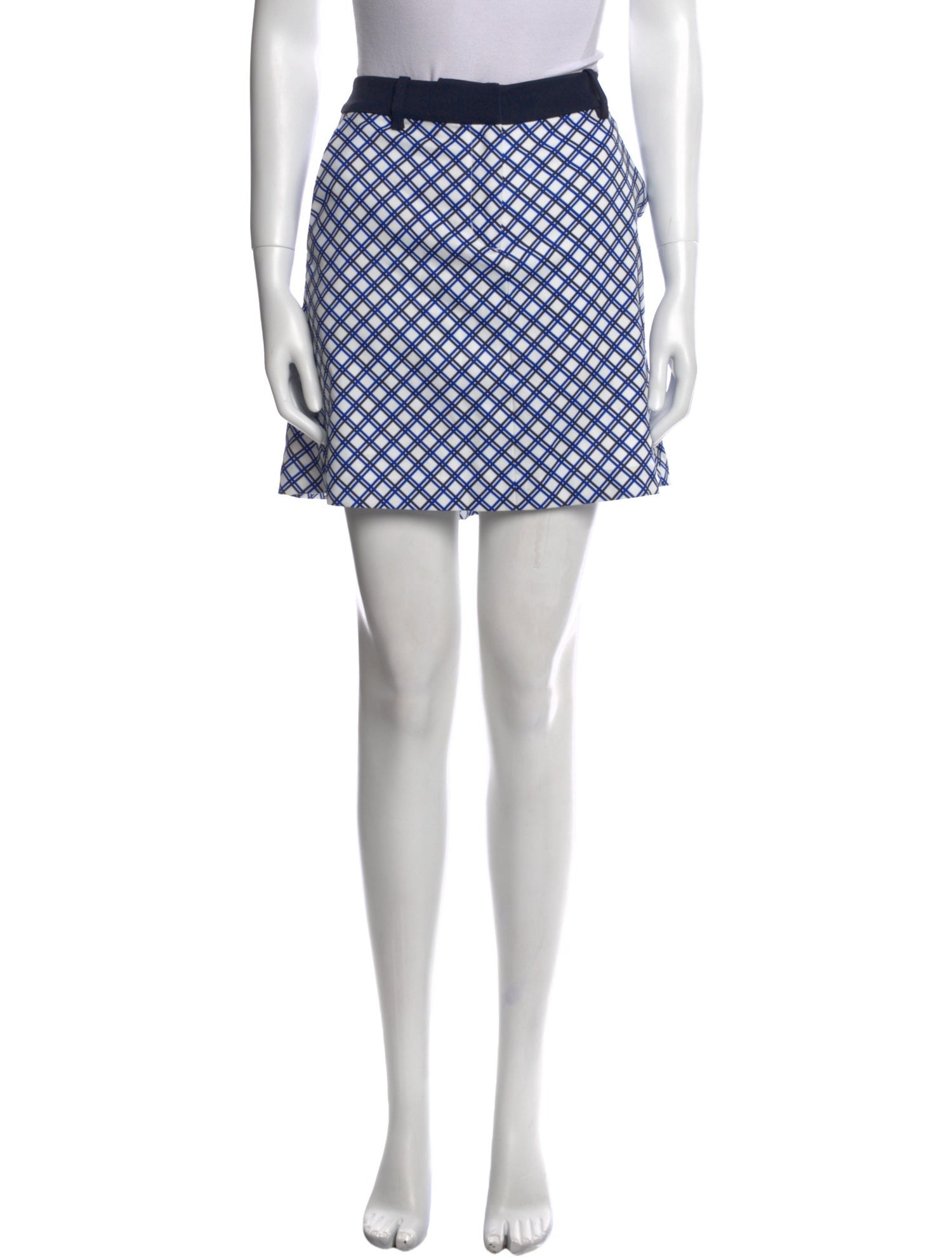 Tory Sport Plaid Print Mini Shorts