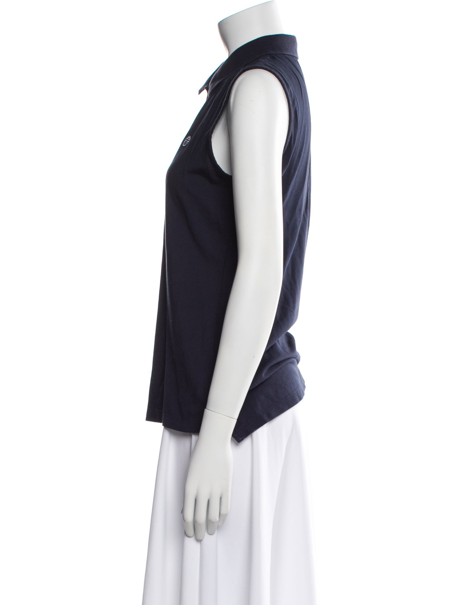 Tory Sport Sleeveless Button-Up Top