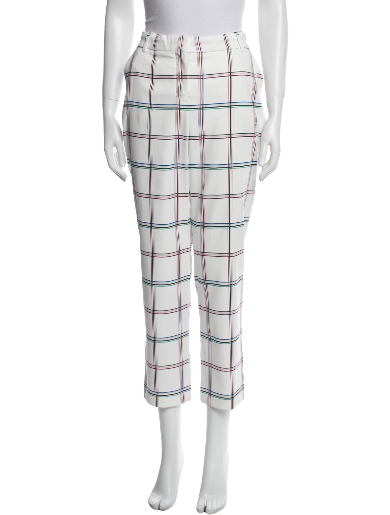 Tory Sport Plaid Print Straight Leg Pants