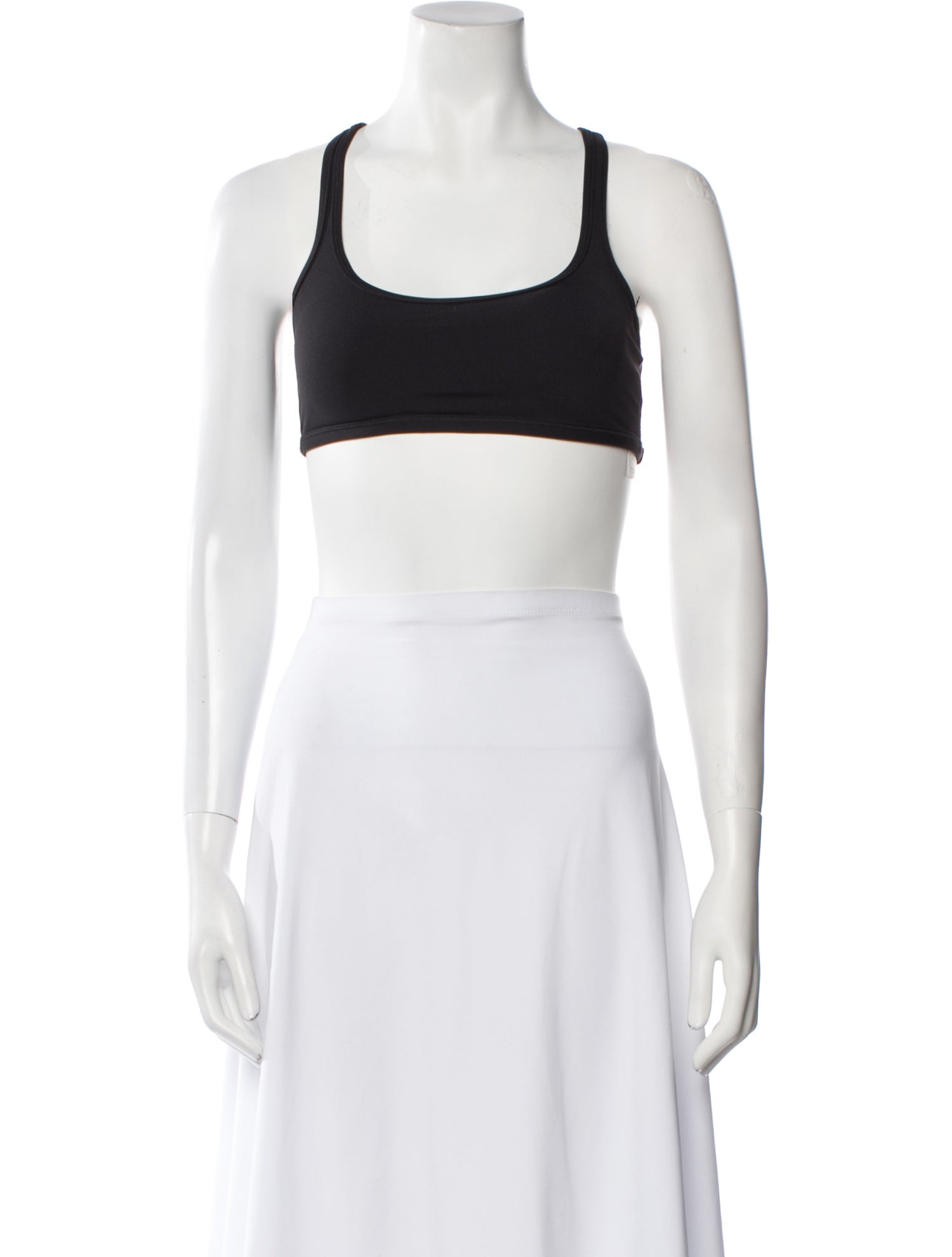 Tory Sport Square Neckline Sleeveless Crop Top