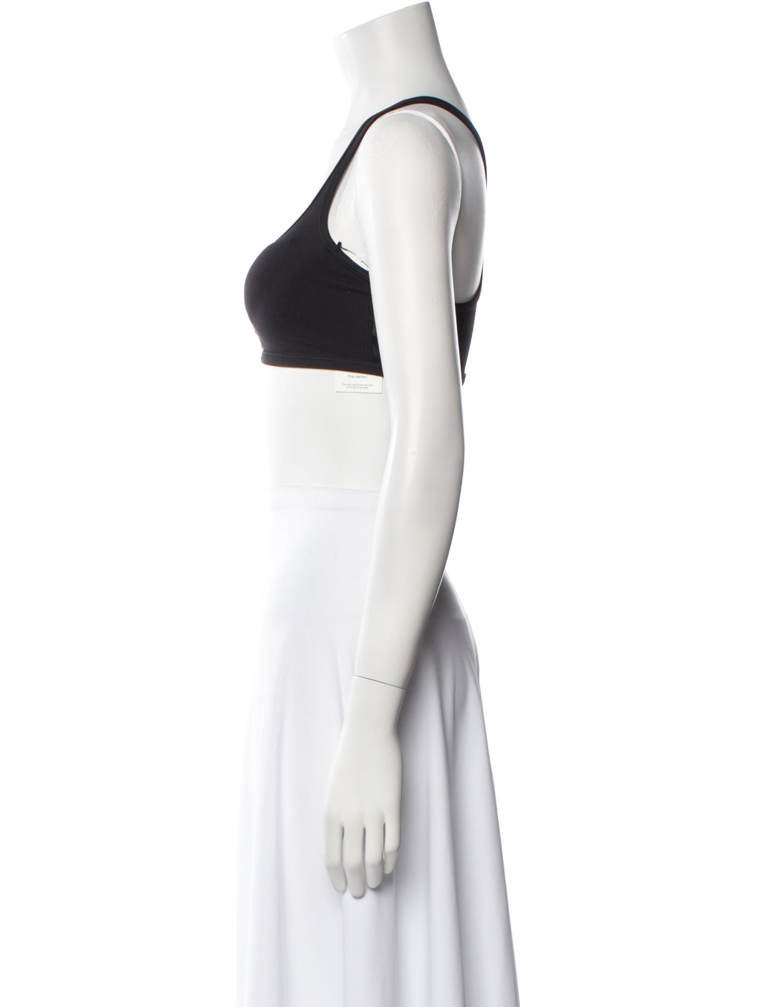 Tory Sport Square Neckline Sleeveless Crop Top