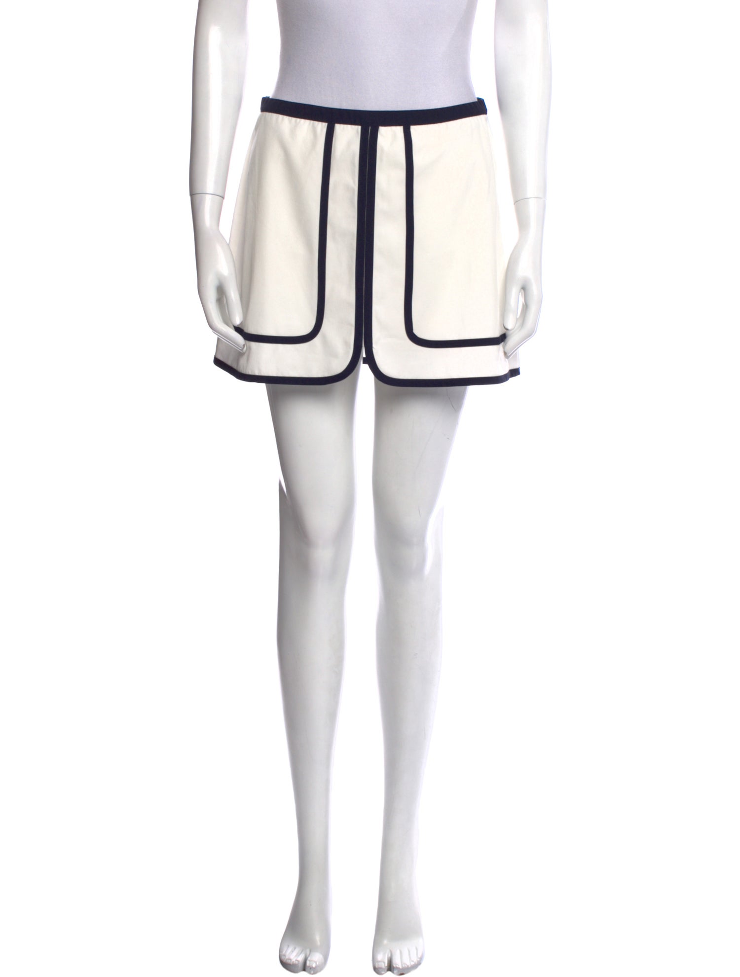 Tory Sport Striped Mini Skirt