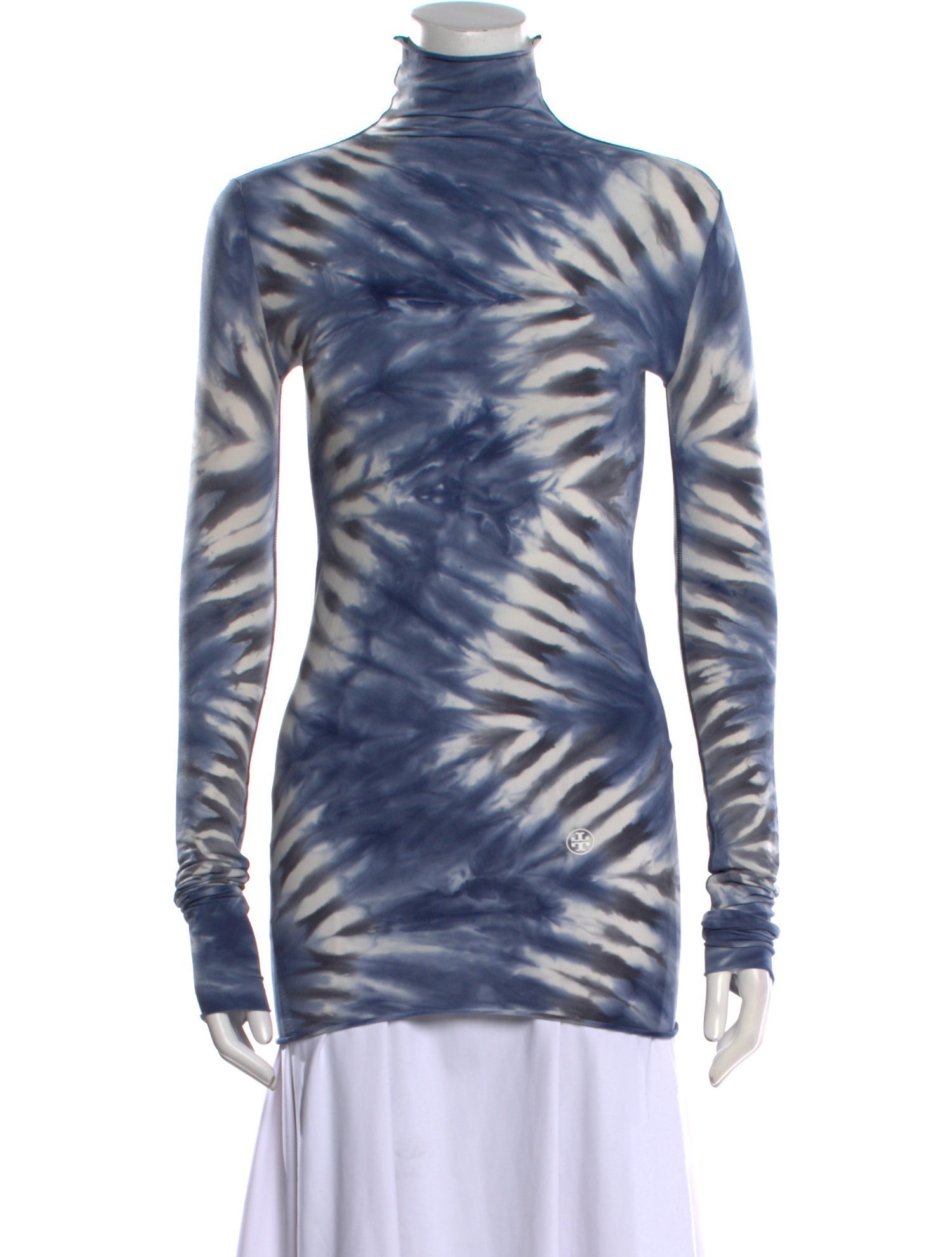 Tory Sport Nylon Tie-Dye Print Sweatshirt