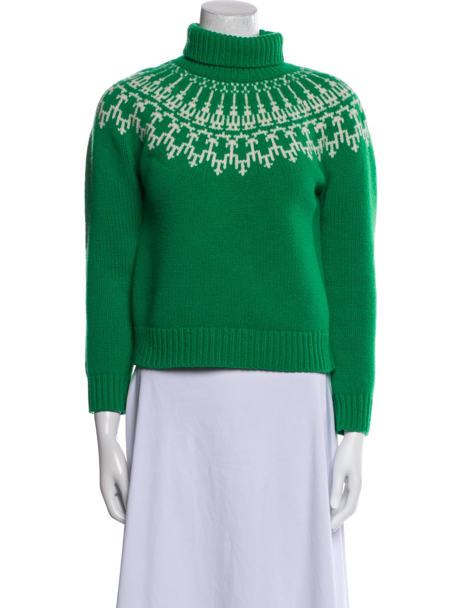 Tory Sport Graphic Print Turtleneck Sweater