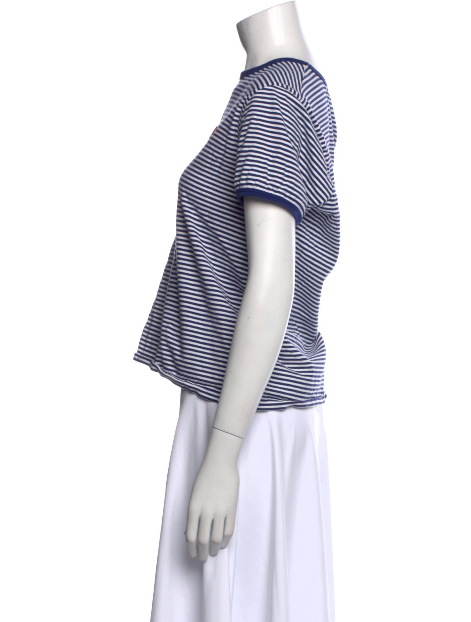 Tory Sport Striped Crew Neck T-Shirt