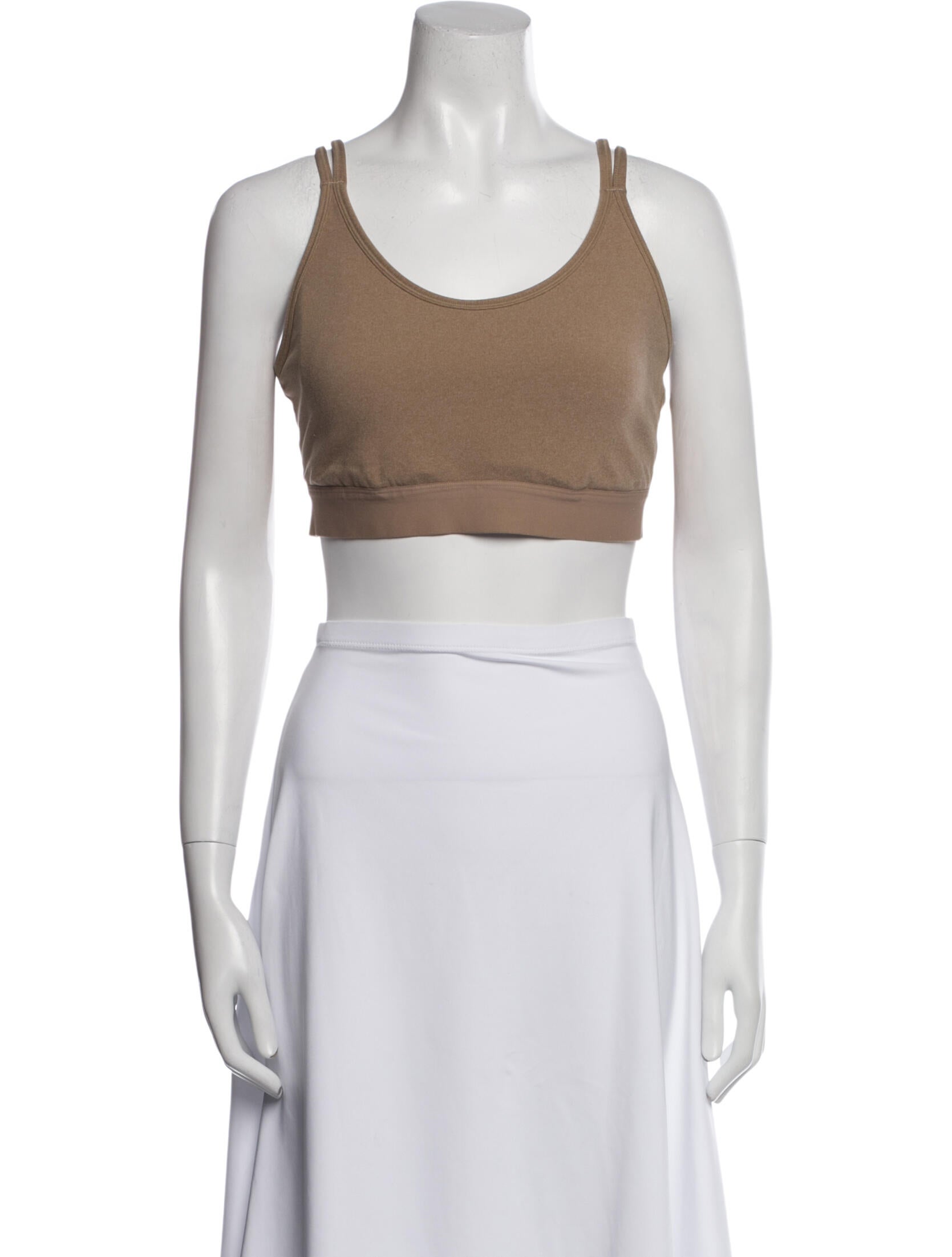 Tory Sport Scoop Neck Sleeveless Crop Top