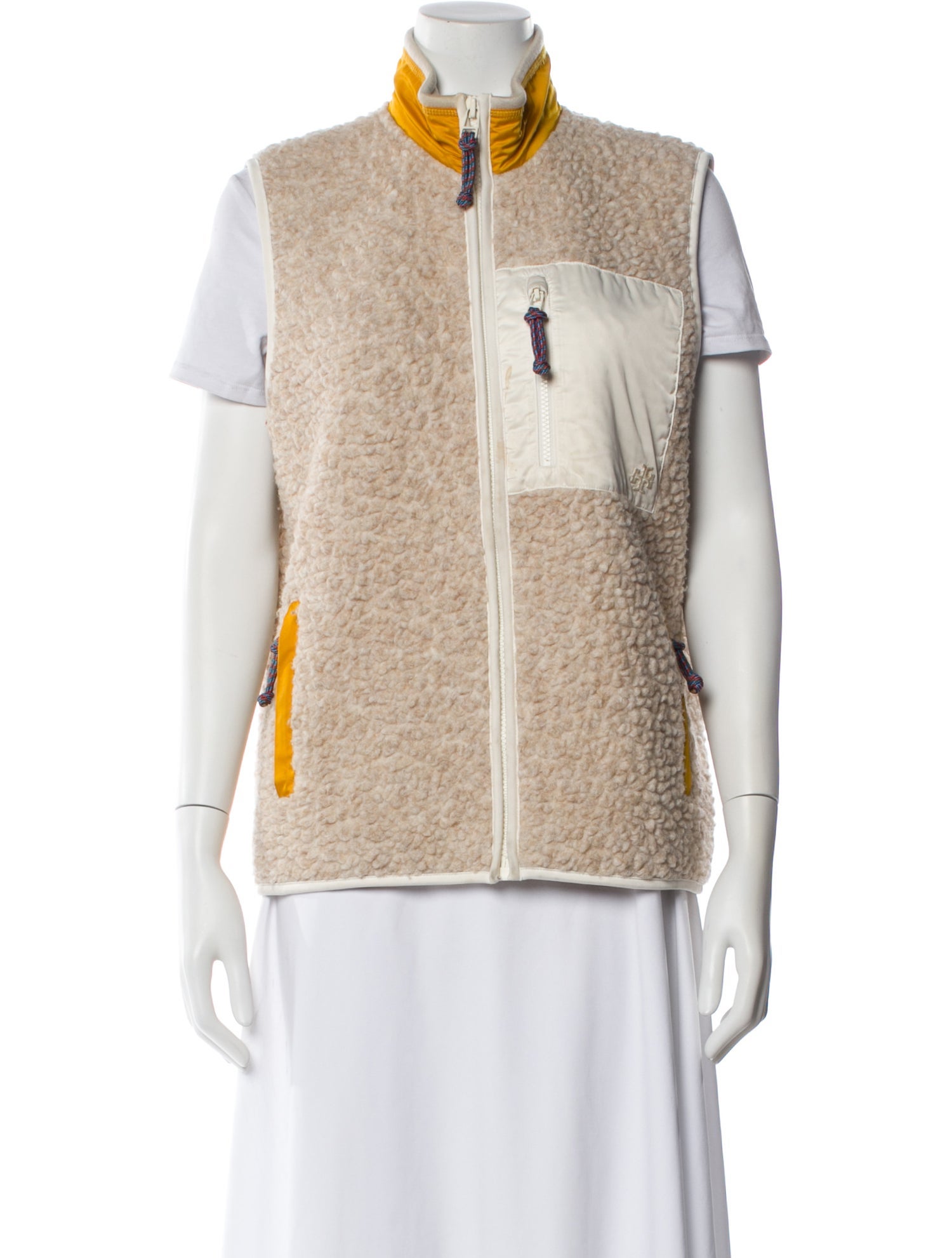 Tory Sport Colorblock Pattern Vest