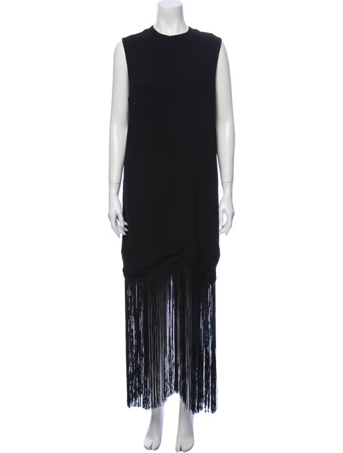 Tiger of Sweden Crew Neck Long Dress Black