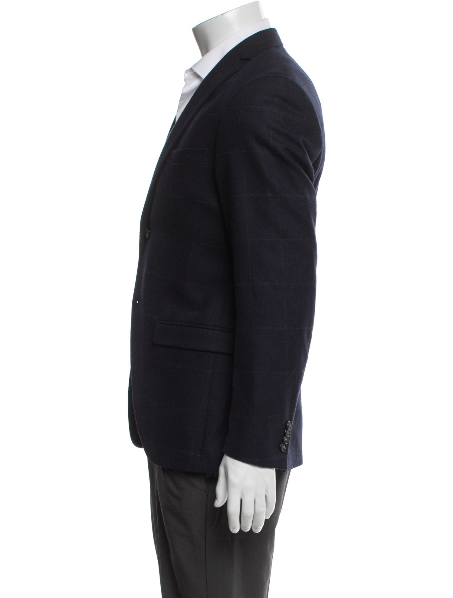 Tiger of Sweden Wool Plaid Print Blazer
