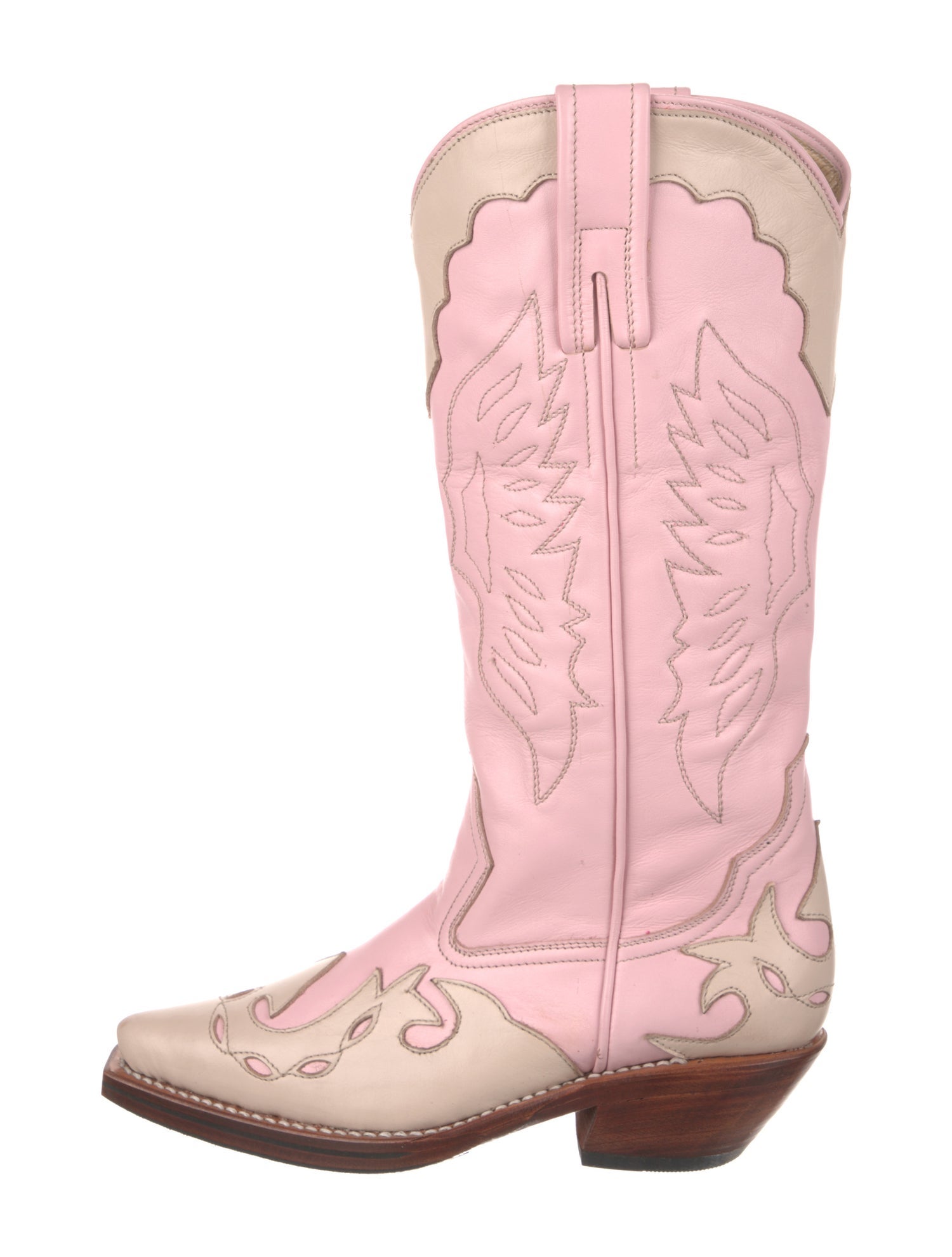 Totokaelo Archive Leather Patterned Western Boots