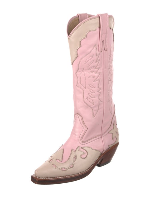 Totokaelo Archive Leather Patterned Western Boots