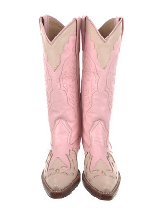 Totokaelo Archive Leather Patterned Western Boots