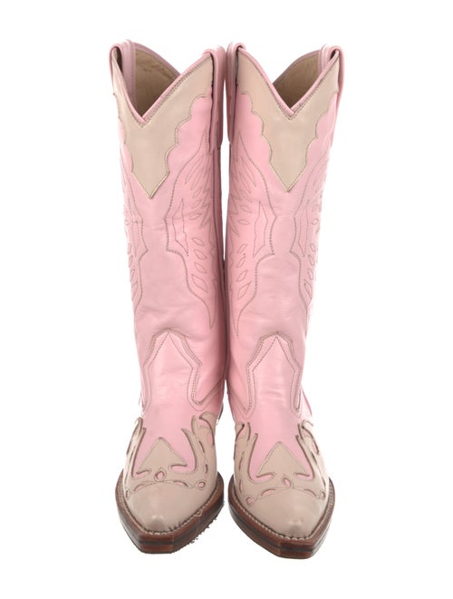 Totokaelo Archive Leather Patterned Western Boots