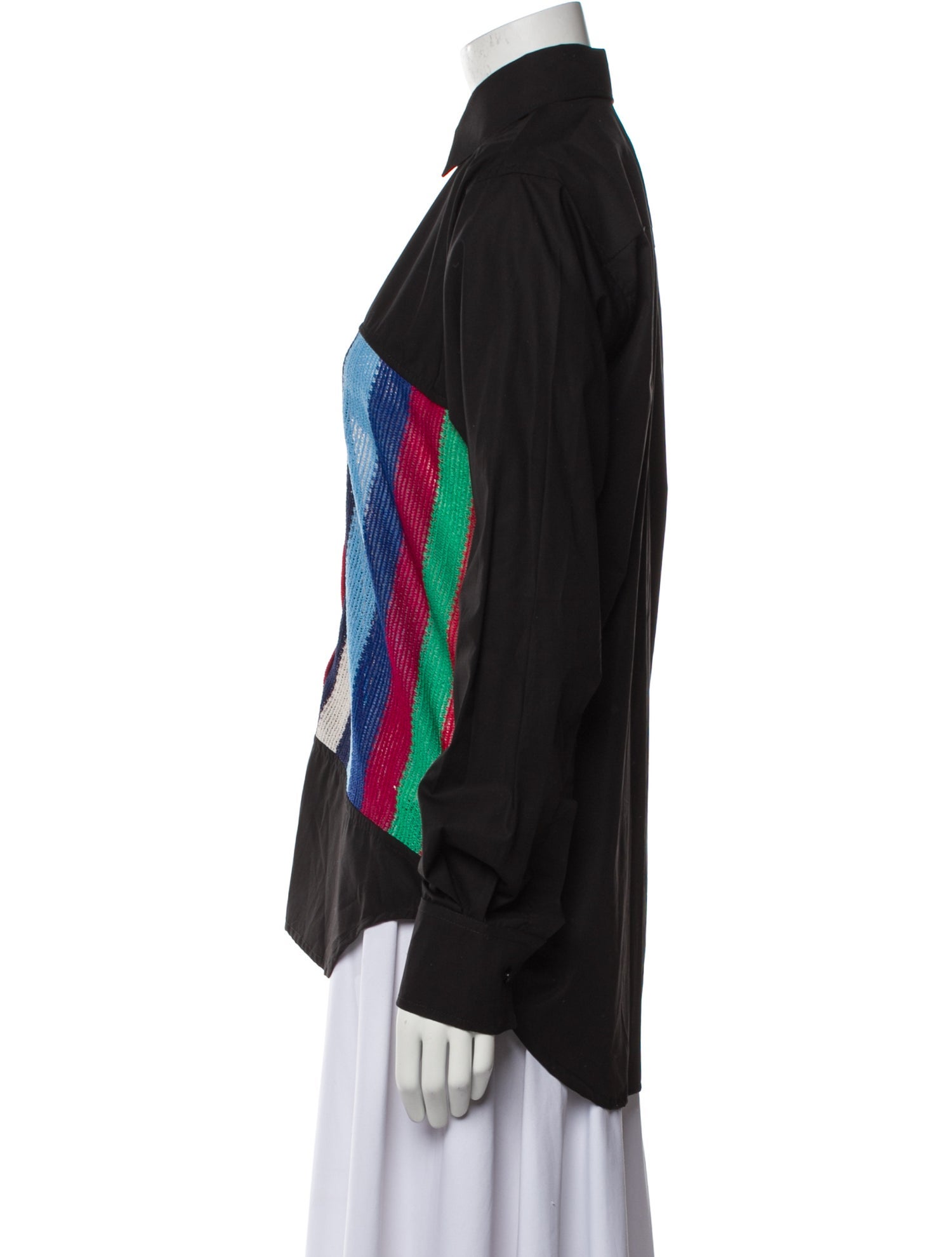 Tokyo James Printed Long Sleeve Button-Up Top