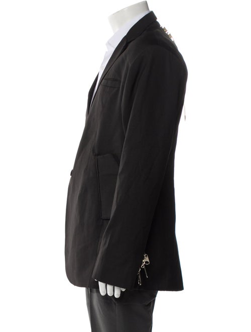 Tokyo James Zipper Embellished Peacoat