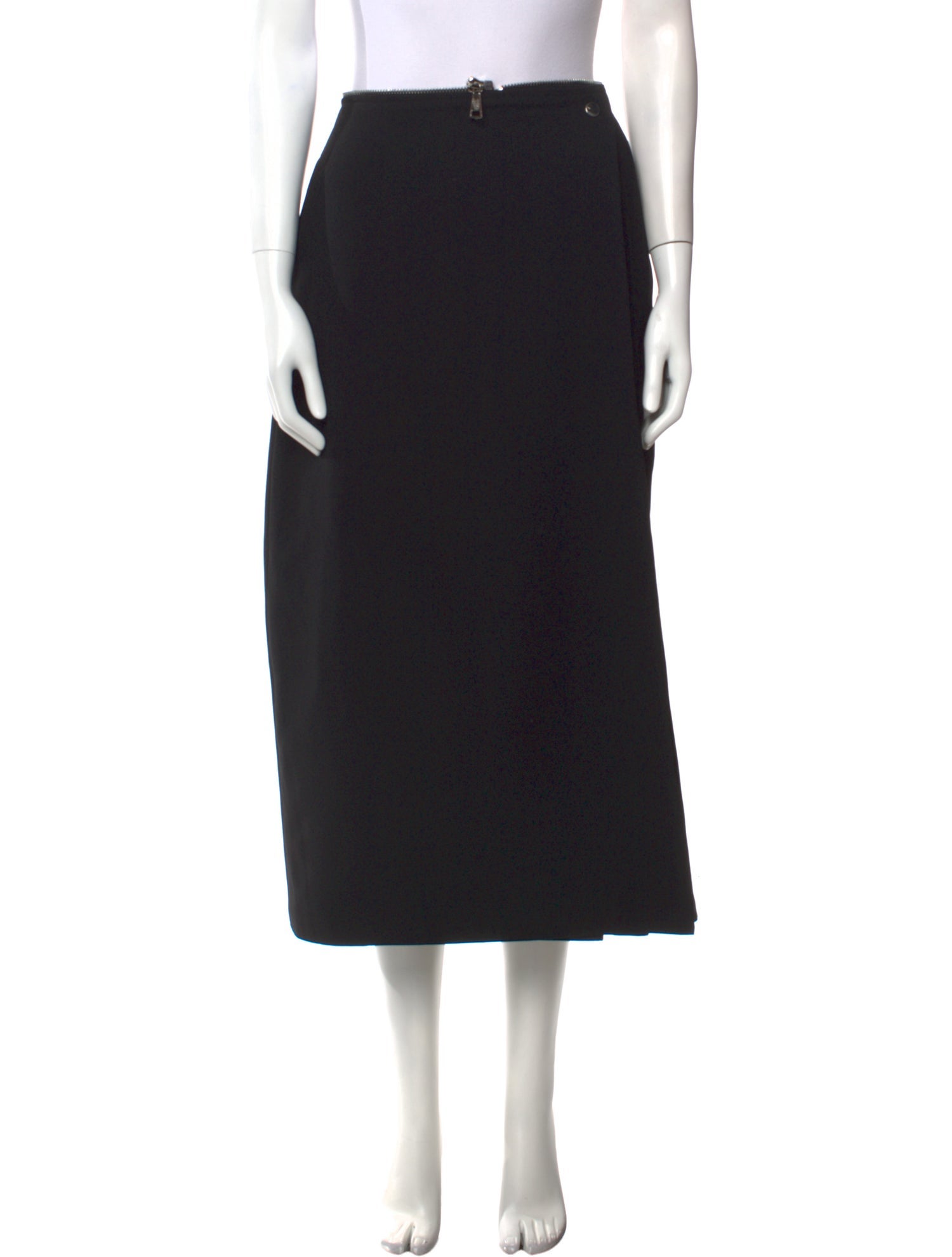 Tokyo James Pleated Accents Midi Length Skirt