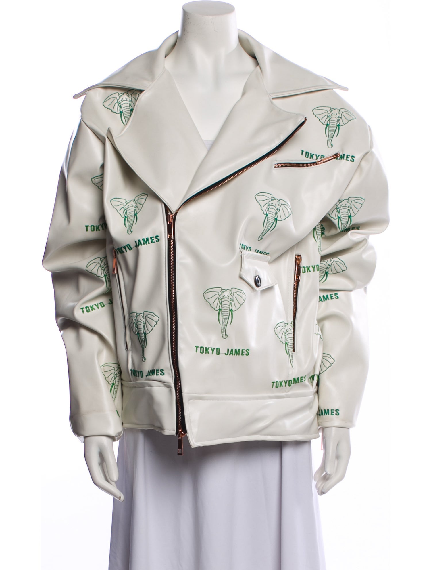 Tokyo James Printed Biker Jacket