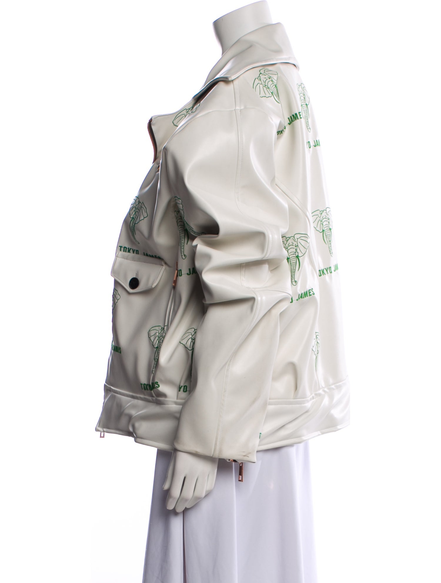 Tokyo James Printed Biker Jacket