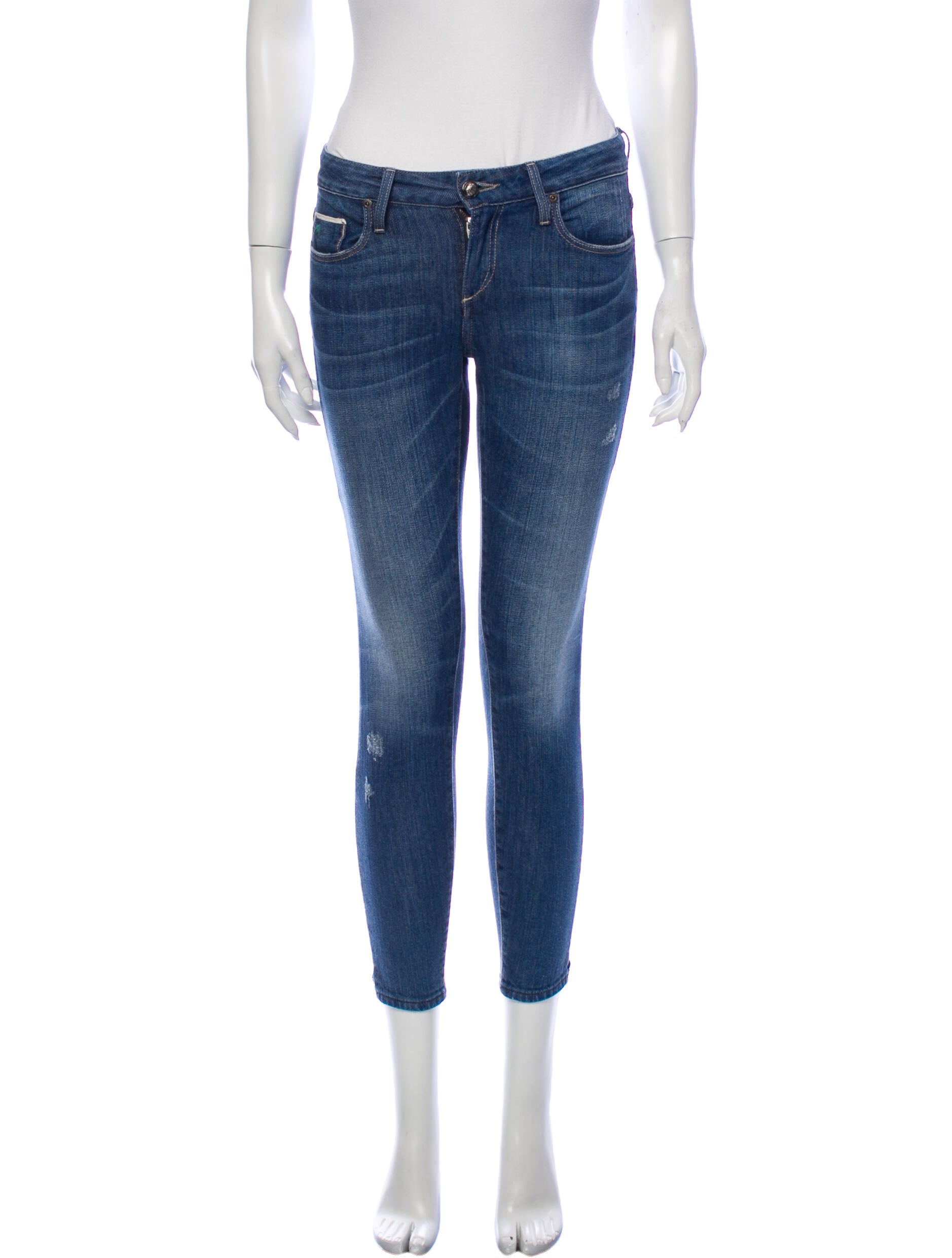Tortoise Jeans Mid-Rise Skinny Leg Jeans