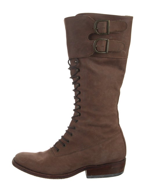 Tony Mora Leather Lace-Up Boots