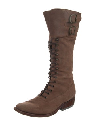Tony Mora Leather Lace-Up Boots