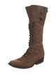 Tony Mora Leather Lace-Up Boots