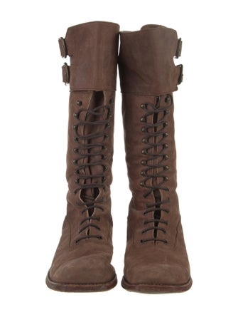 Tony Mora Leather Lace-Up Boots