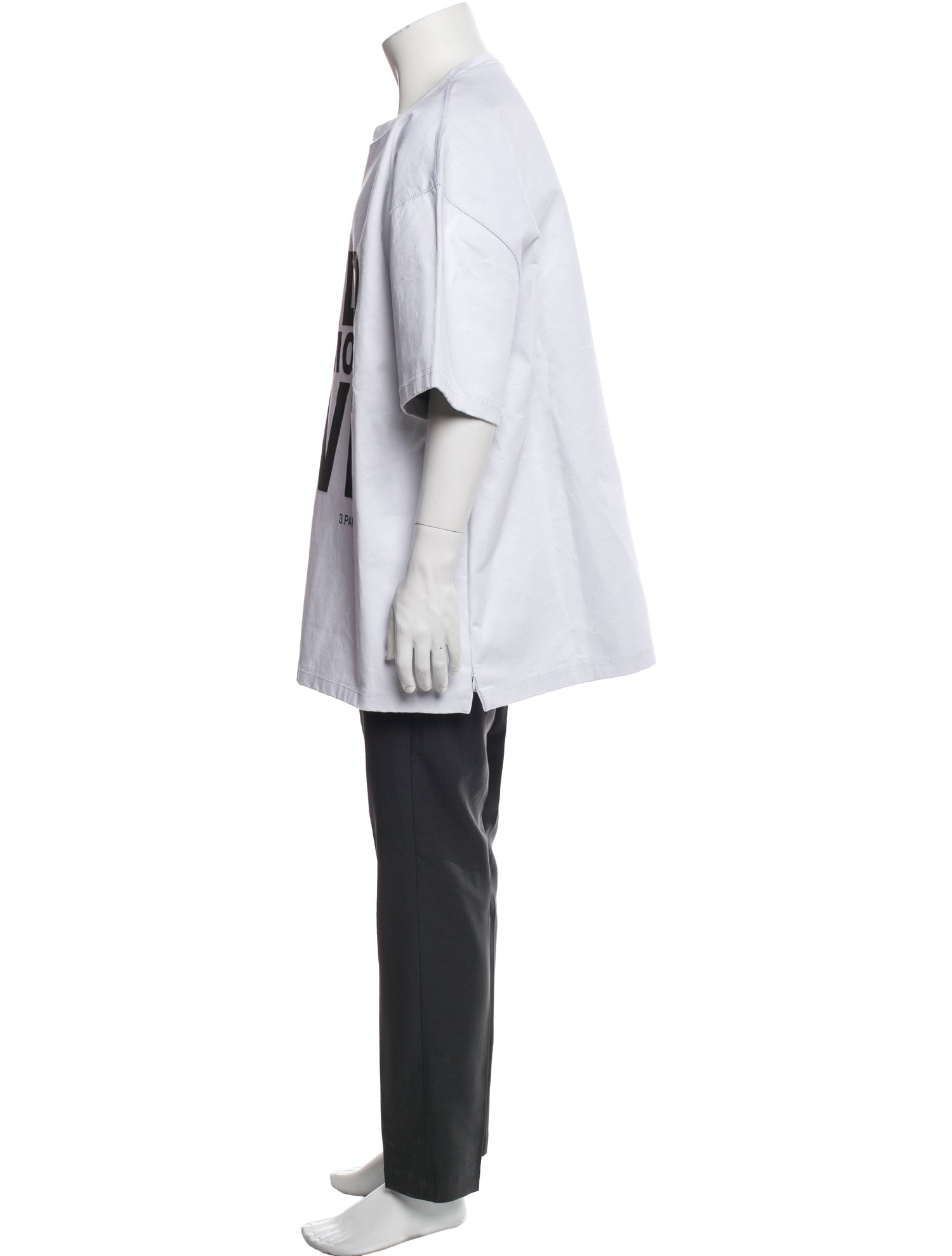 3.PARADIS Graphic Print Crew Neck T-Shirt