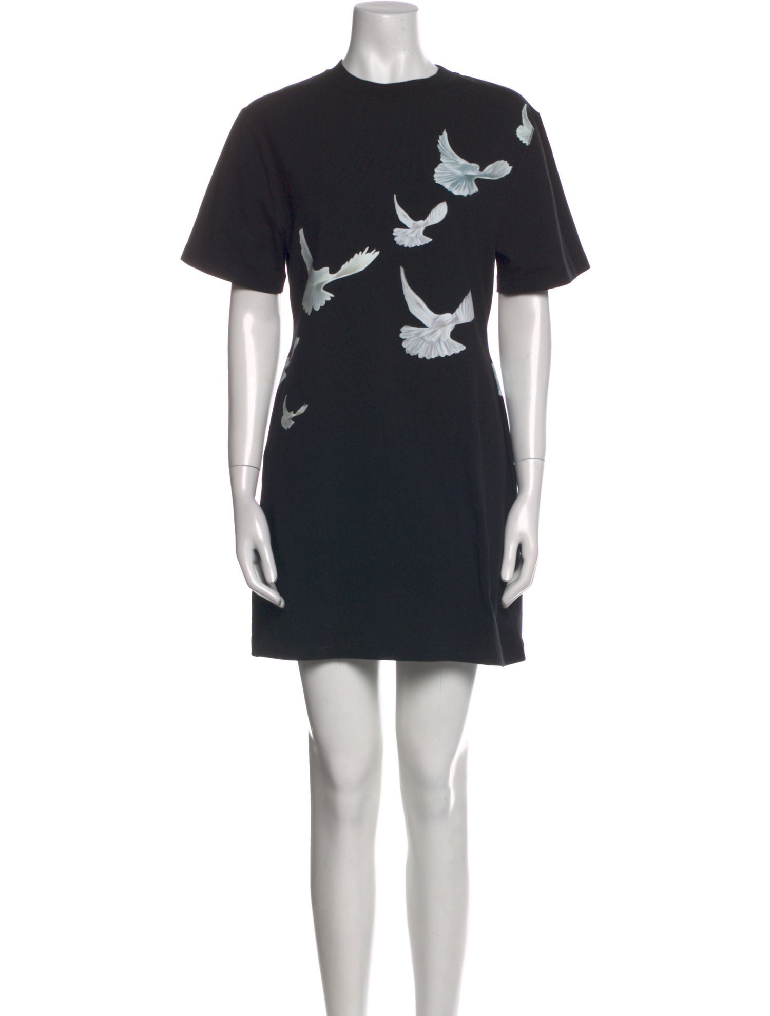 3.PARADIS Crew Neck Mini Dress