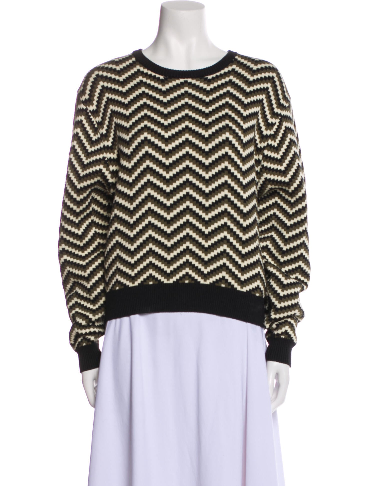 The Upside Printed Scoop Neck Sweater