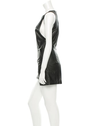 Tamara Mellon Leather Romper