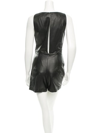 Tamara Mellon Leather Romper