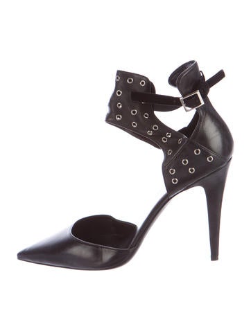 Tamara Mellon Leather Pointed-Toe Pumps